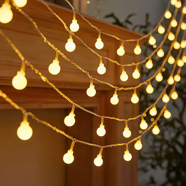 LED-Lichterkette mit Knopfzellenbatterie, 1–3 m