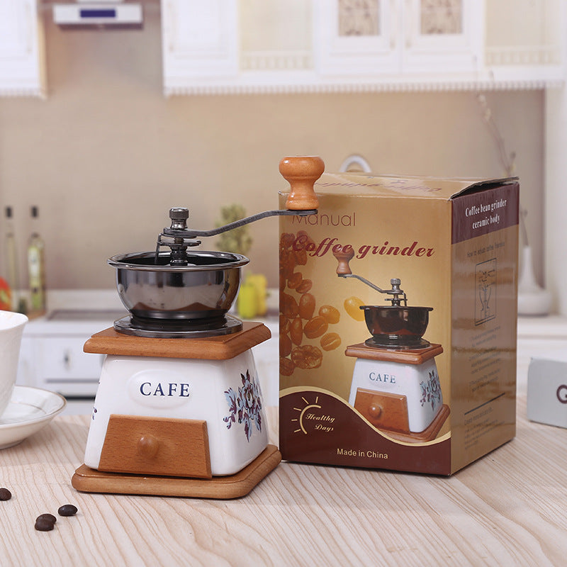 Handkurbel-Kaffeemühle im Retro-Stil