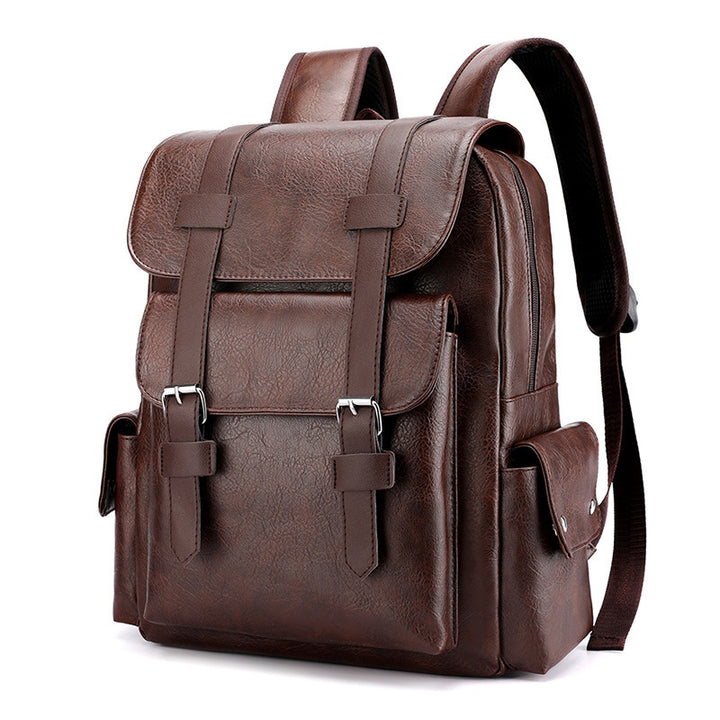 Rucksack aus PU-Leder, 20–35 L, Modell 975
