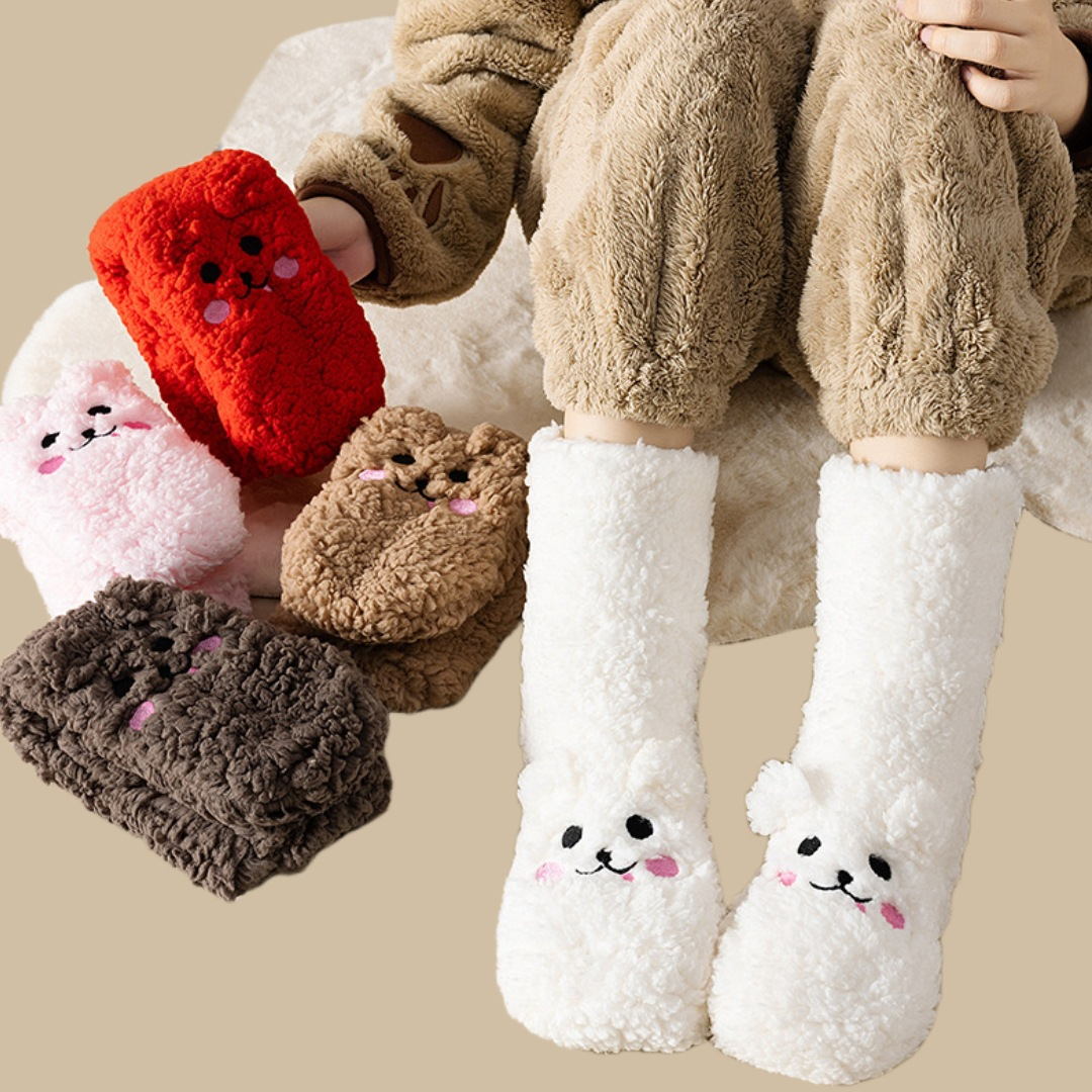 Warme, flauschige Bärensocken | Karnz