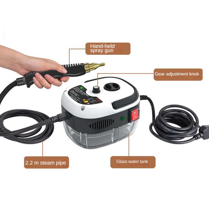 Karnz | 2500W HOCHDRUCK-DAMPFREINIGER - 6 EINSTELLUNGEN FÜR ZUHAUSE & KÜCHE