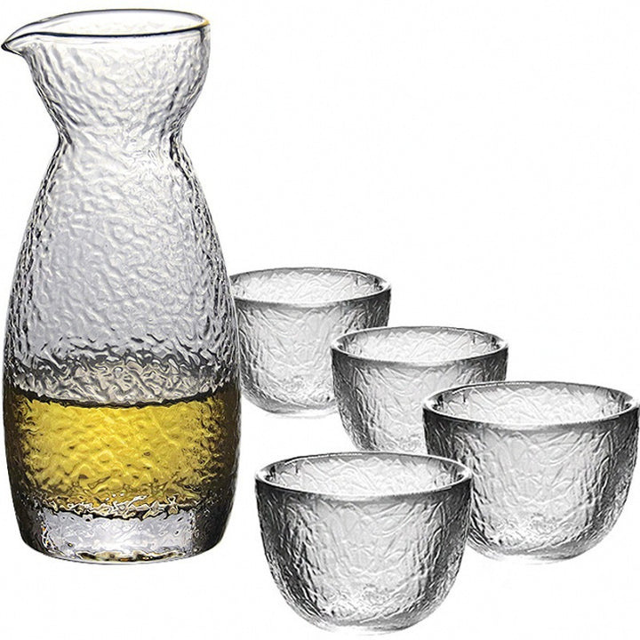 Glastassen, ca. 200 ml, mit Wellenmuster