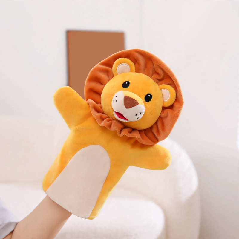 Tierische Handpuppe aus Plüsch