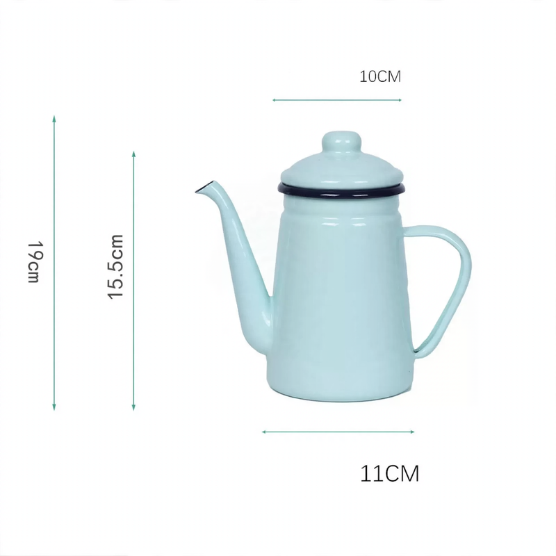 Emaillekanne, 1,1 L, für alle Herdarten