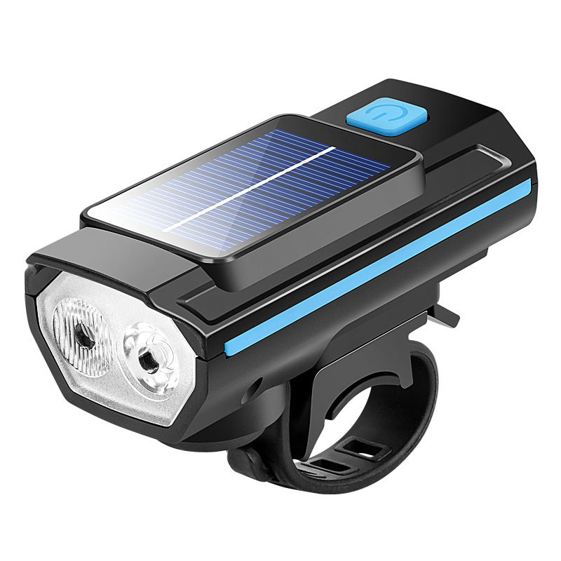 Fahrradleuchte, Solarladung, mit Hupe und Klingel