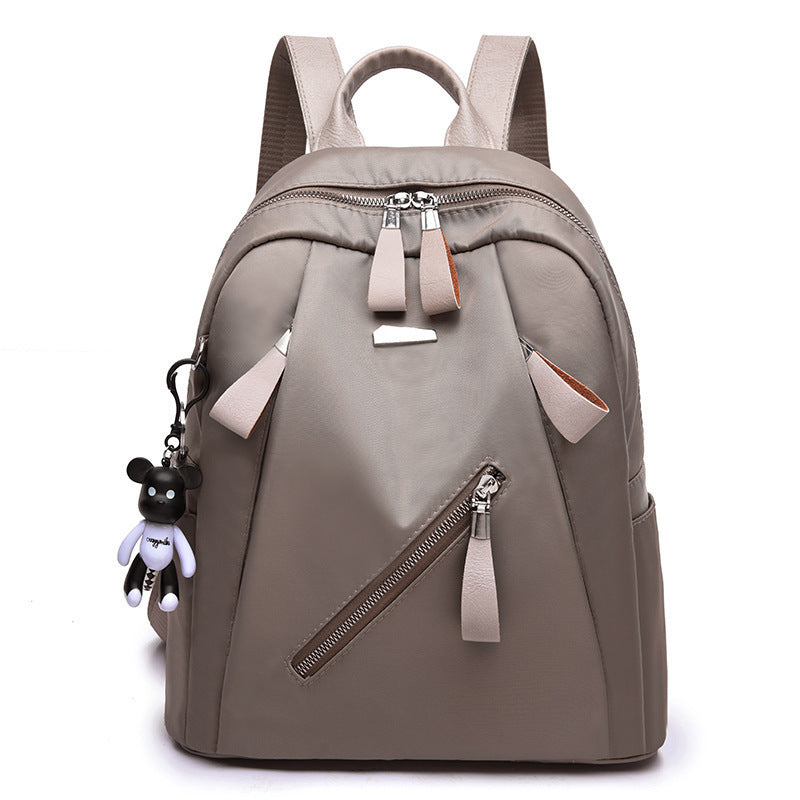 Damen-Rucksack, Nylon, Rückenlastausgleich, zeitlos