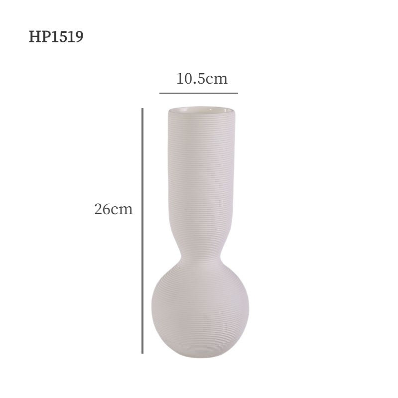 Keramik-Blumenvase, modern, weiß