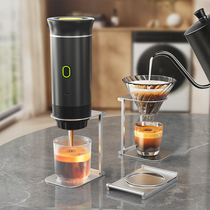 Tragbare Espresso-Kaffeemaschine, halbautomatisch