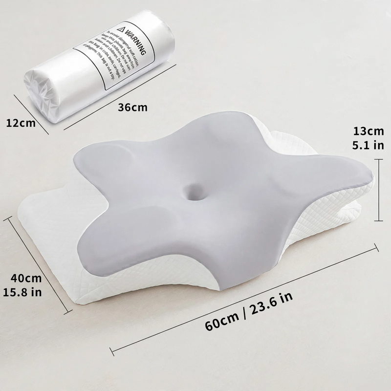 Nackenstützkissen aus Gedächtnisschaum, Schmetterlingsform