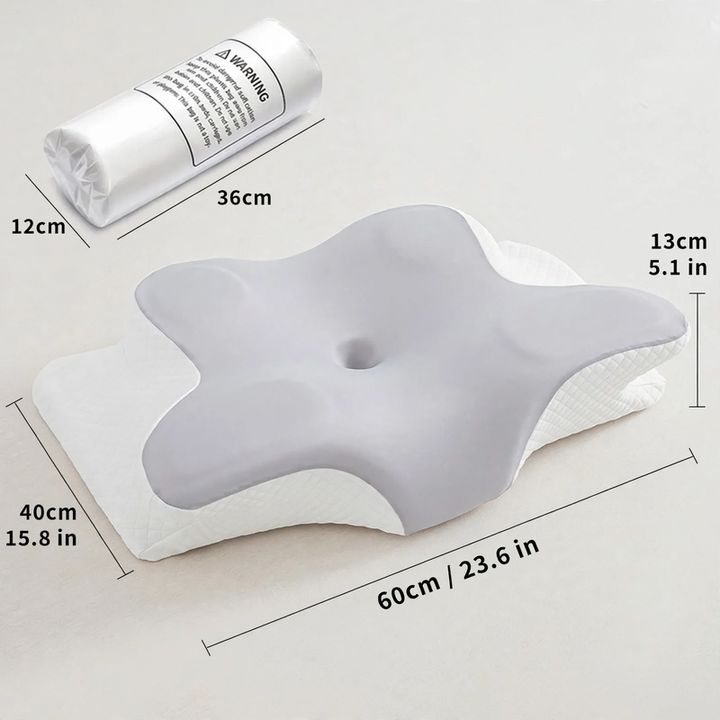 Nackenstützkissen aus Gedächtnisschaum, Schmetterlingsform