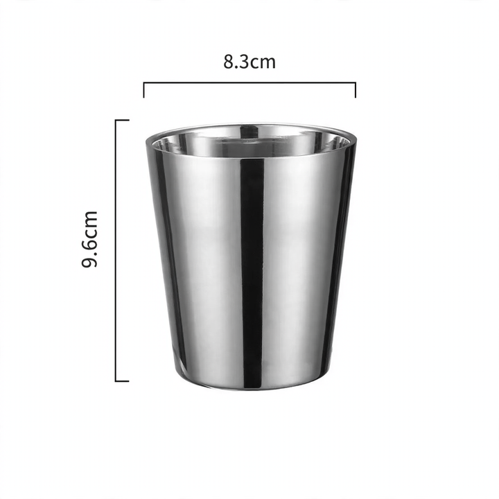 Doppelwandiger Edelstahlbecher, 175–260 ml