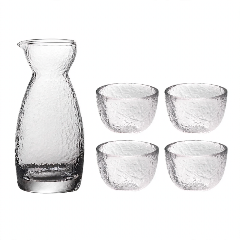 Glastassen, ca. 200 ml, mit Wellenmuster