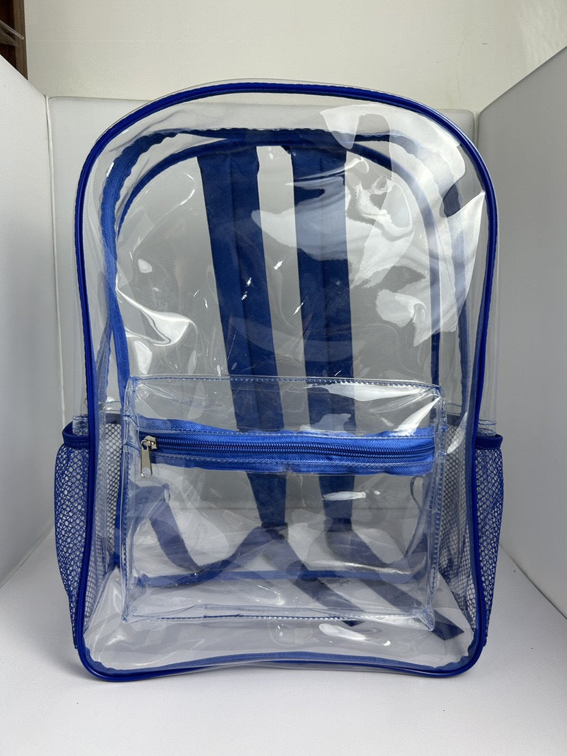 Transparenter PVC-Rucksack mit großem Fassungsvermögen