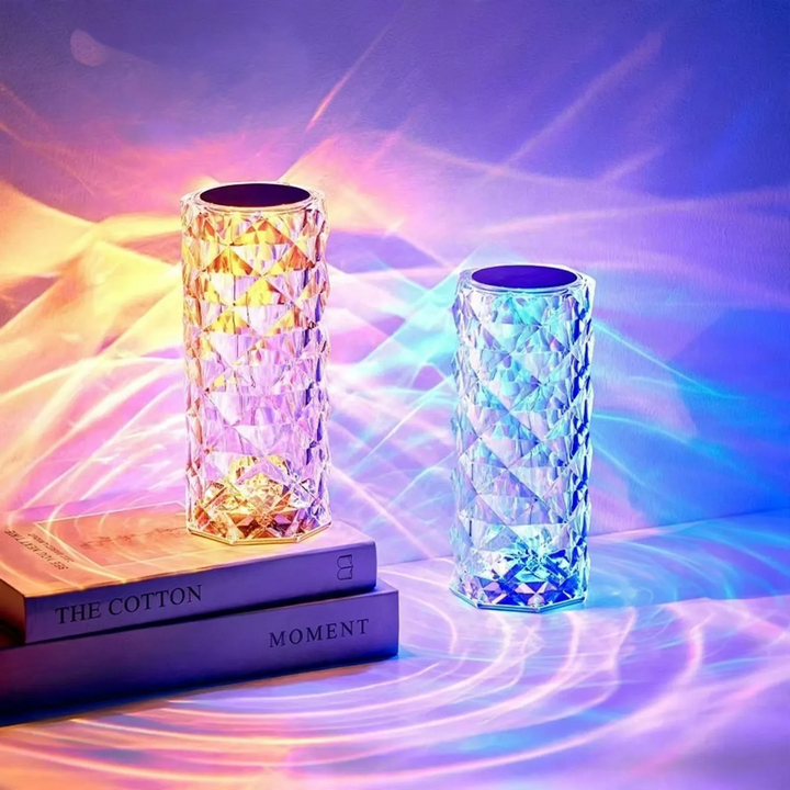 LED-Kristallleuchte mit Farbwechsel und Fernbedienung