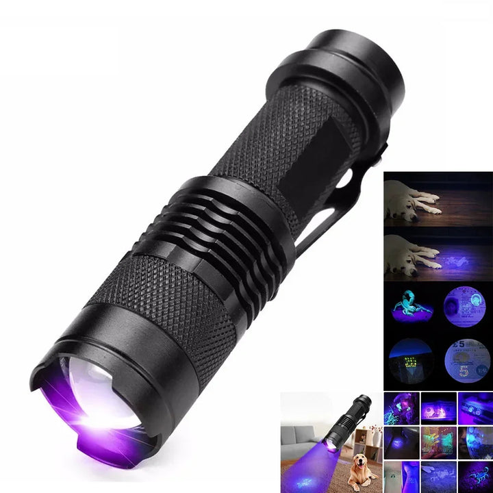 LED-UV-Taschenlampe – Ultraviolette Inspektionslampe zur Erkennung von Haustierurin und -flecken