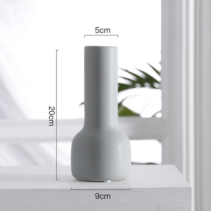 Keramik-Blumenvase, Nordisches Design