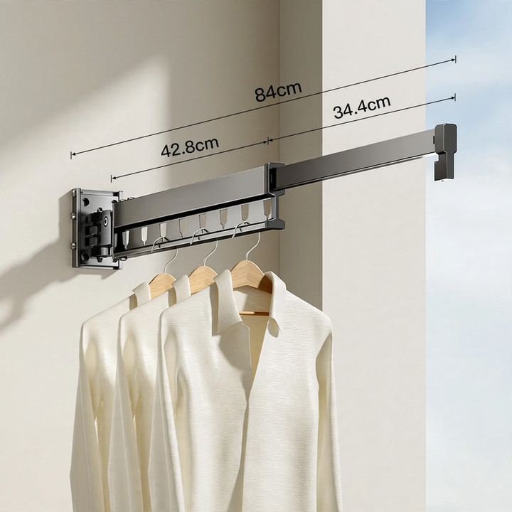 Wandwäscheständer, Aluminium, faltbar, 2–4-teilig, Modell 703-031-A