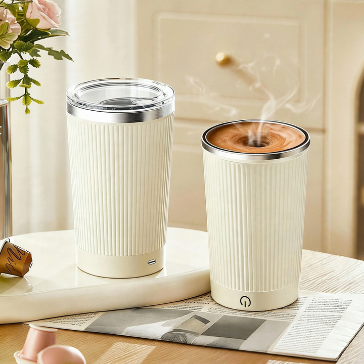 Elektrischer Selbstmisch-Becher, 400 ml, Edelstahl