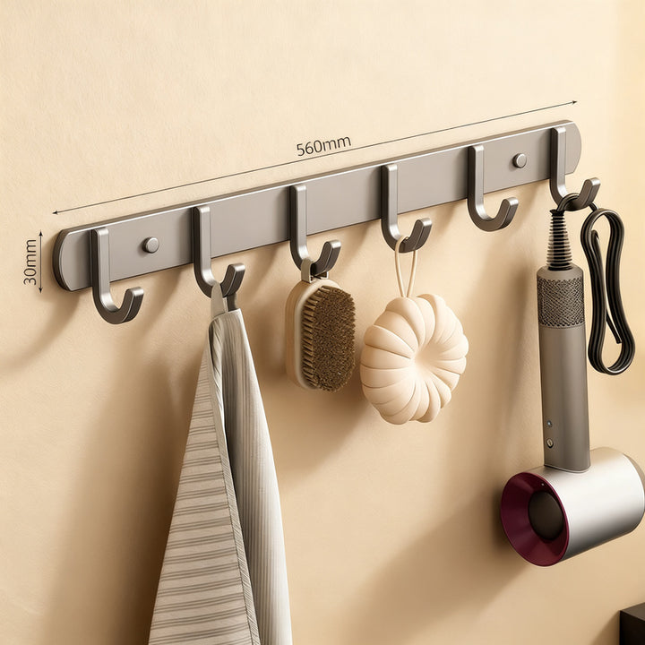 Starke Aluminium-Wandhaken mit Klebepads