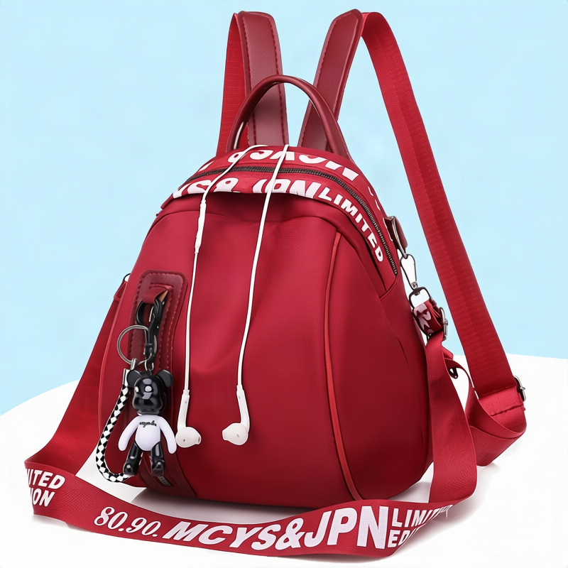 Baumwoll-Rucksack für Damen, vielseitig, Streetwear-Stil