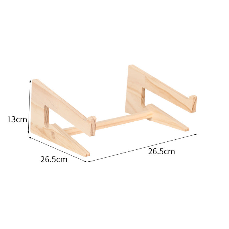 Holz-Laptop-Ständer mit Schreibtisch-Organizer