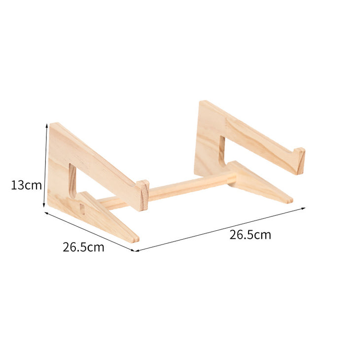 Holz-Laptop-Ständer mit Schreibtisch-Organizer