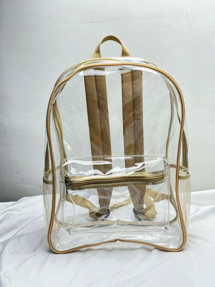Transparenter PVC-Rucksack mit großem Fassungsvermögen