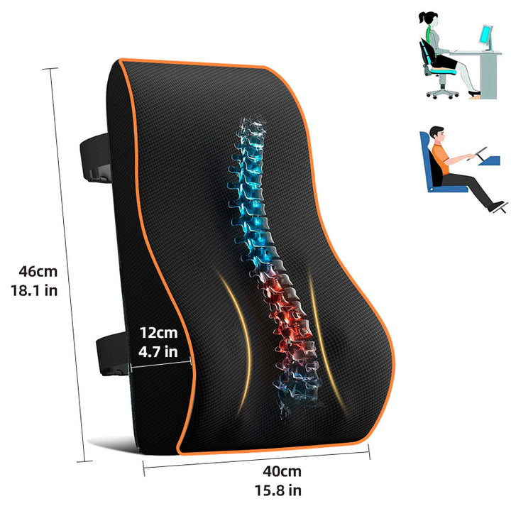 Ergonomische Lendenstütze aus Gedächtnisschaum
