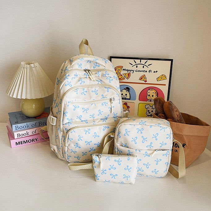Damen-Rucksack-Set, 3-teilig, Nylon, große Kapazität
