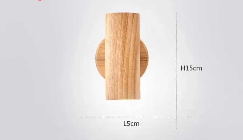 Moderne Wandlampe aus Walnussholz - Skandinavische LED-Wandlampe für Wohnzimmer & Esszimmer | Karnz