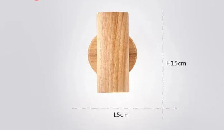 Moderne Wandlampe aus Walnussholz - Skandinavische LED-Wandlampe für Wohnzimmer & Esszimmer | Karnz