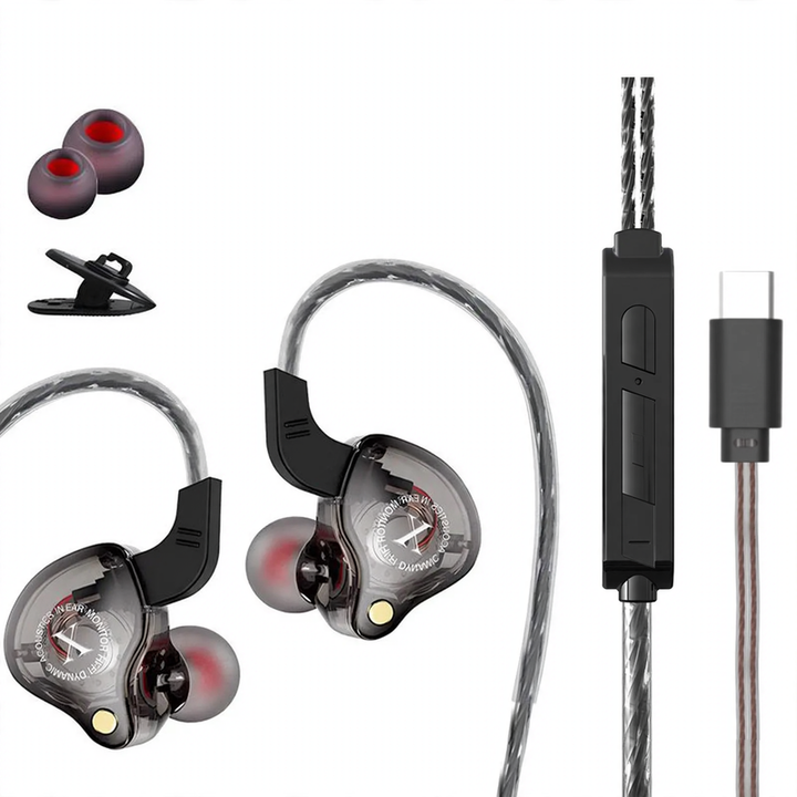 In-Ear-Kopfhörer mit Silikon-Ohrpassstücken, 3,5-mm-Klinke