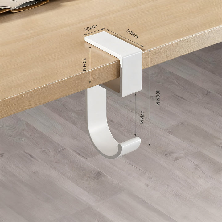 Tischhaken aus Weltraum-Aluminium, selbstklebend