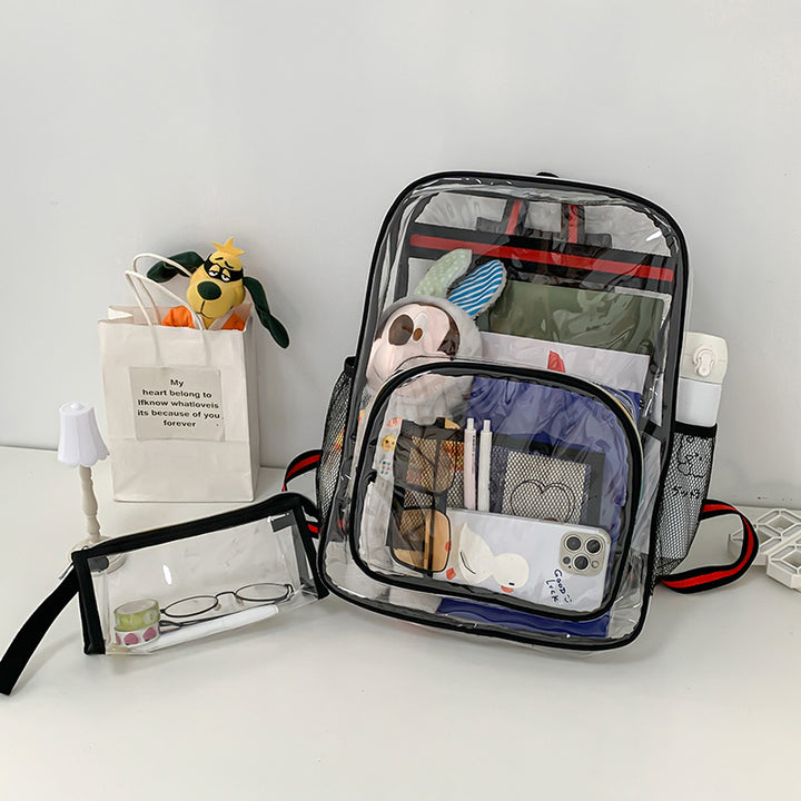 Transparenter Rucksack, PVC, wasserdicht