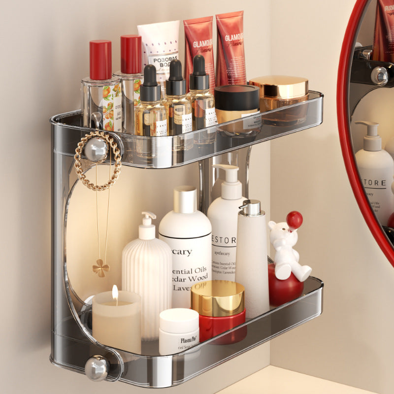 Badezimmer-Regal, Saugnapf, ohne Bohren