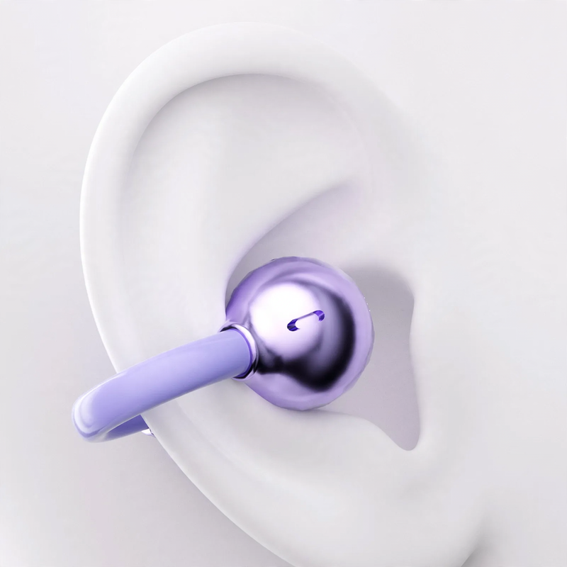 Bluetooth-Ohrbügel-Kopfhörer mit Sprachanzeige