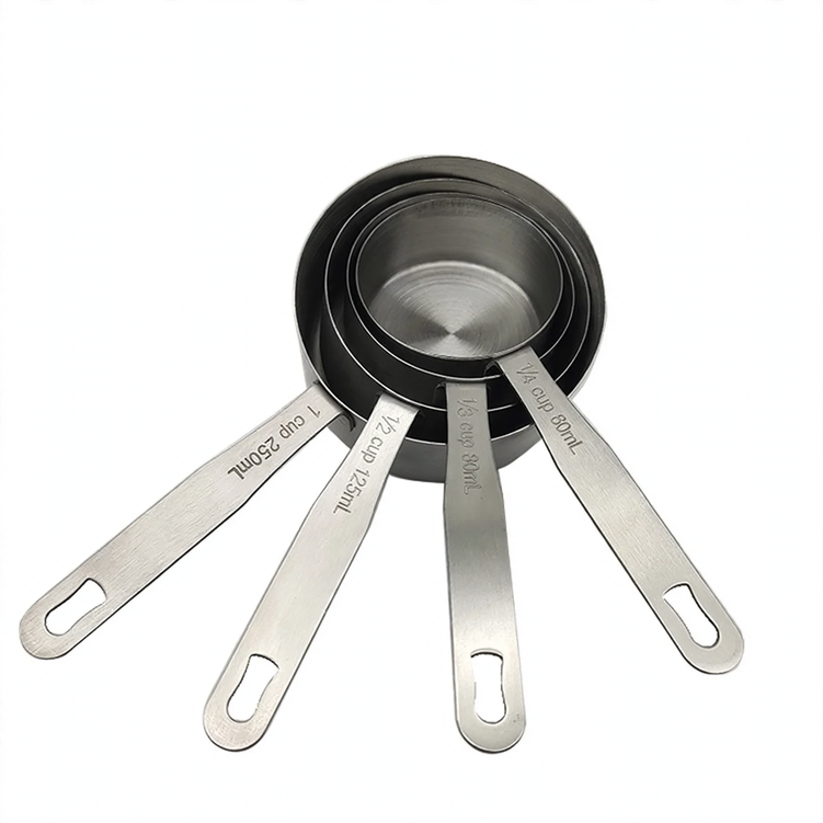 Edelstahl-Messlöffel-Set, 4-teilig