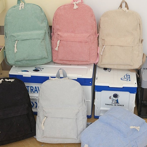 Rucksack aus Kord-Stoff