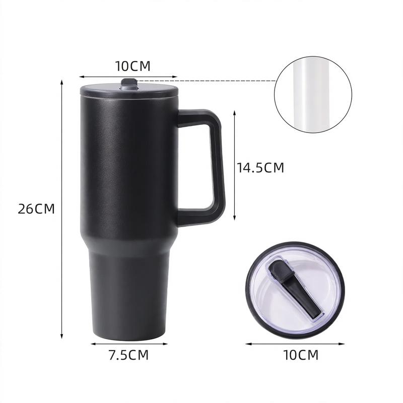 Isolierbecher mit Henkel, 30/40 oz