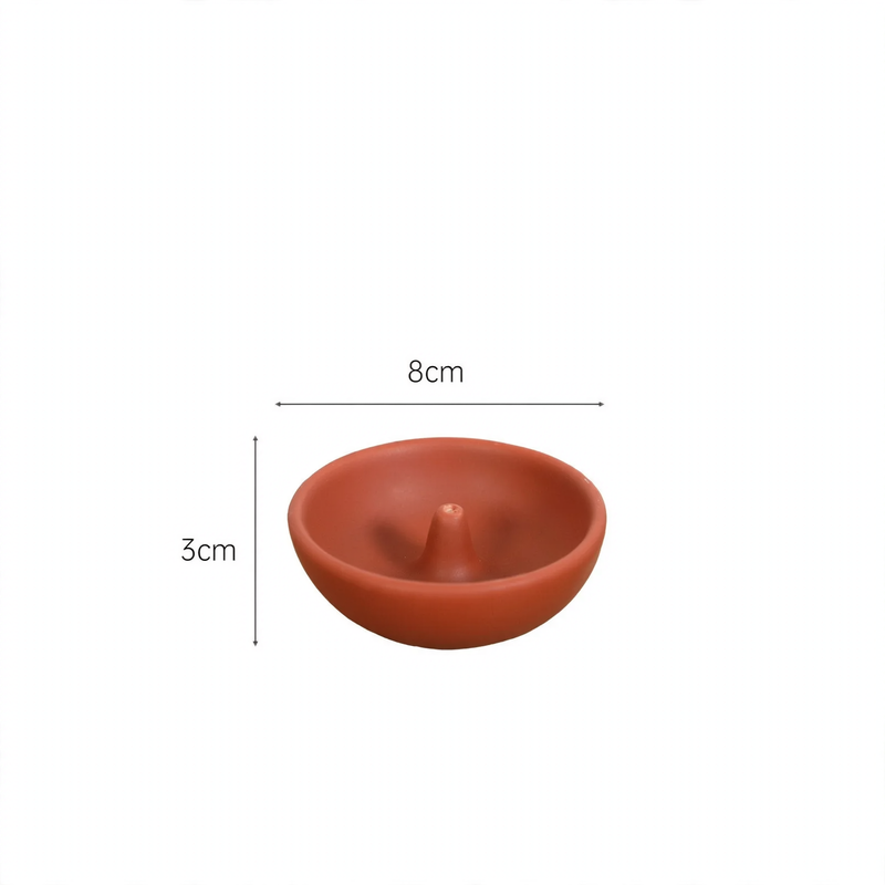 Keramik-Räucherstäbchenhalter, Wellen-Design