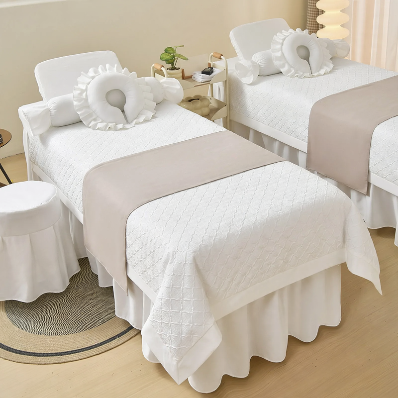 Luxus-Bettwäsche-Set für Spa und Kosmetik
