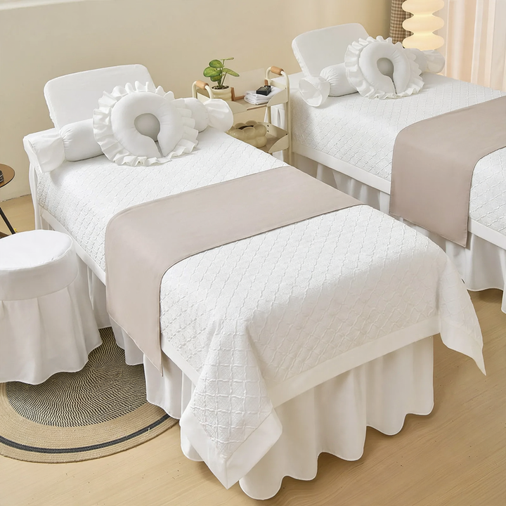 Luxus-Bettwäsche-Set für Spa und Kosmetik