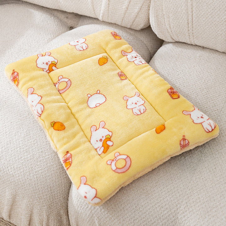 Flanell-Haustierdecke mit Cartoon-Motiven
