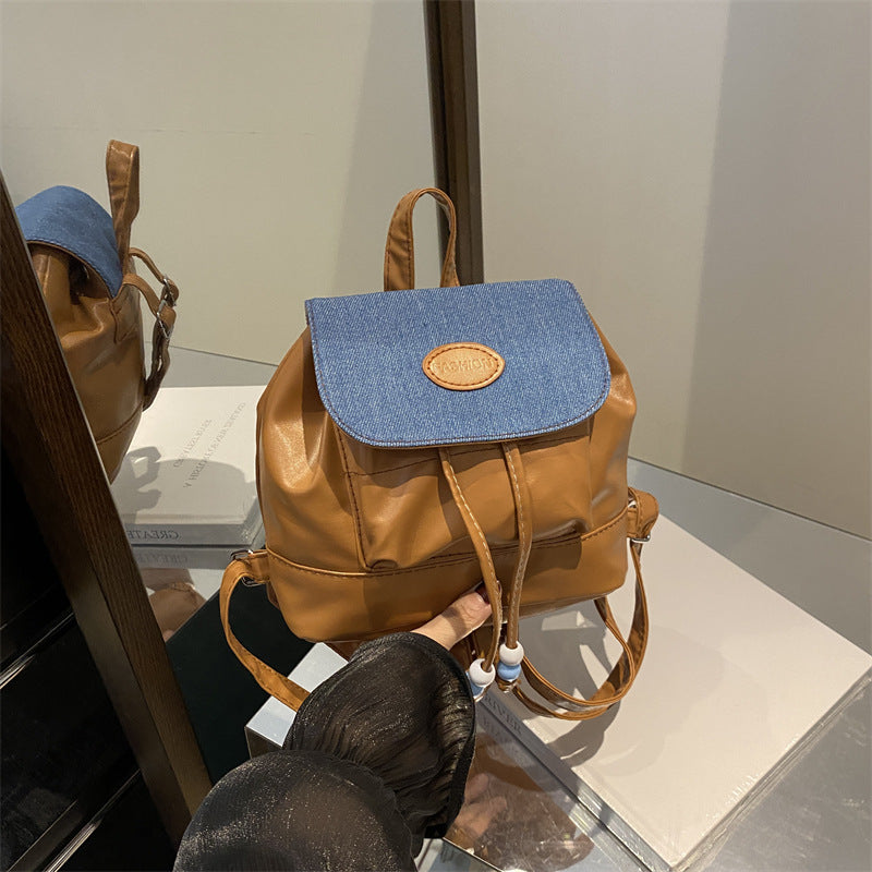 Doppelter Rucksack, PU-Material, modernes Design