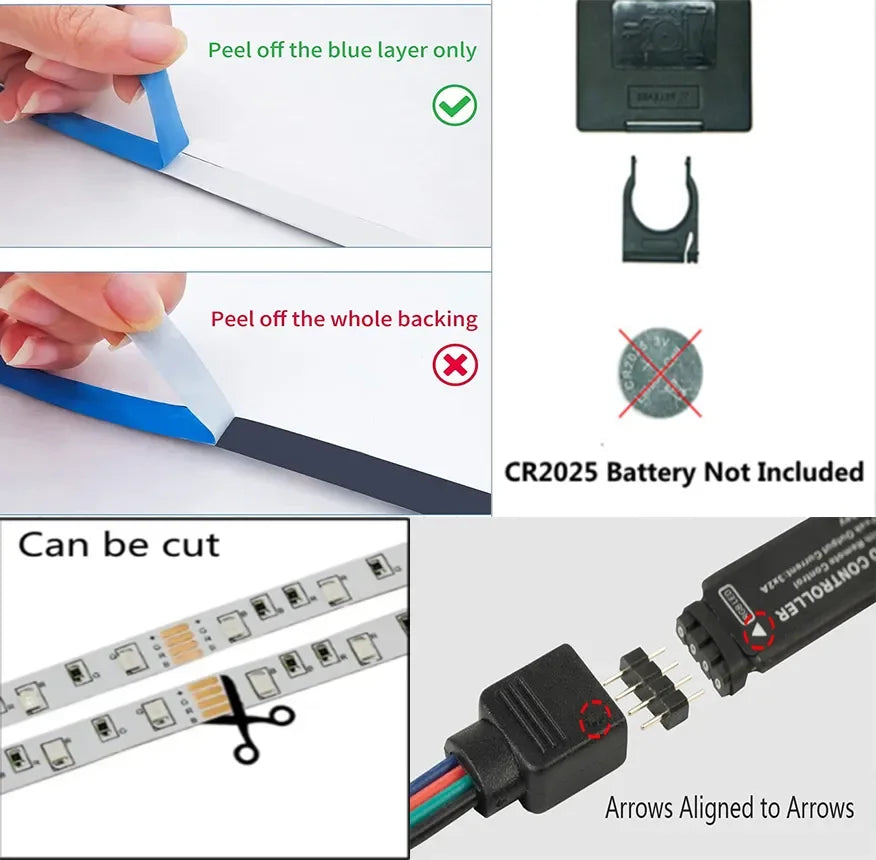 USB LED STRIPE MIT FARBWECHSEL - RGB LICHT FÜR RAUMDEKORATION & TV-HINTERGRUNDBELEUCHTUNG | Karnz
