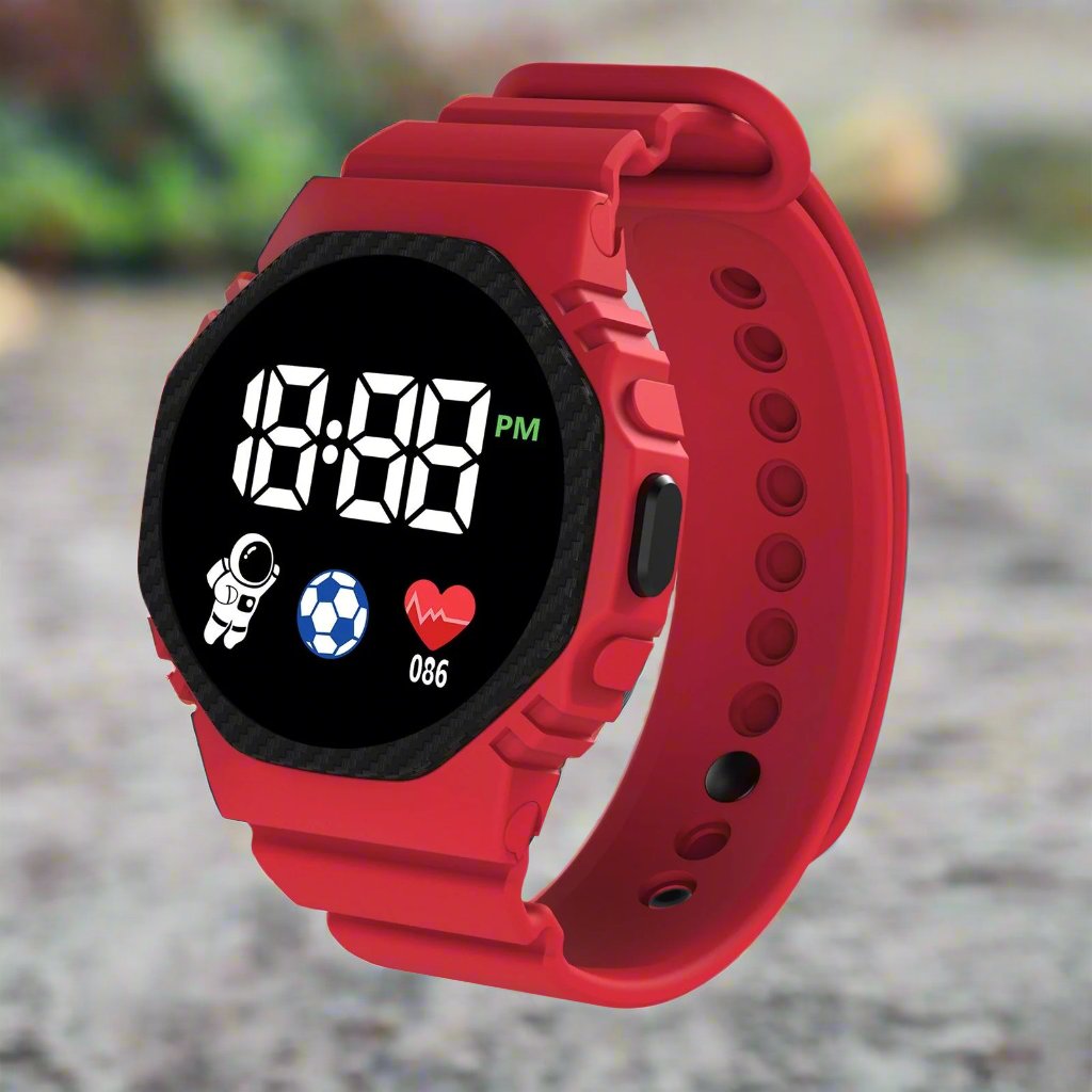 Kinderuhr Adventure LED – Wasserdichte Lernuhr für Kinder