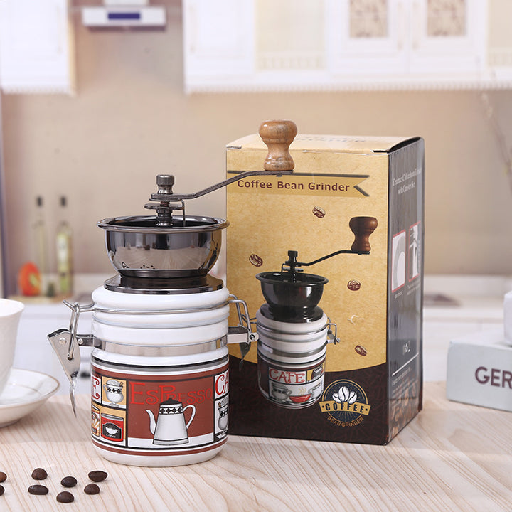Handkurbel-Kaffeemühle im Retro-Stil
