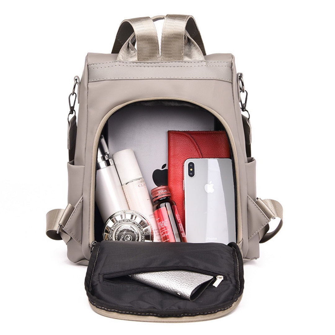 Nylon-Rucksack für Damen, kompakt, Freizeit
