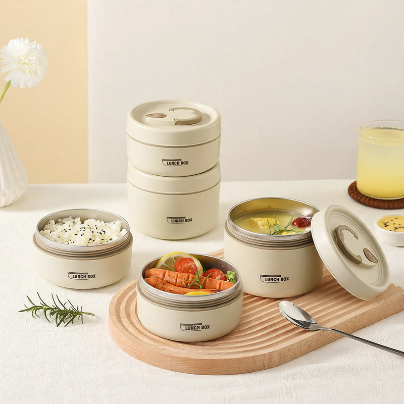 Edelstahl-Lunchbox, mehrschichtig, 501–800 ml