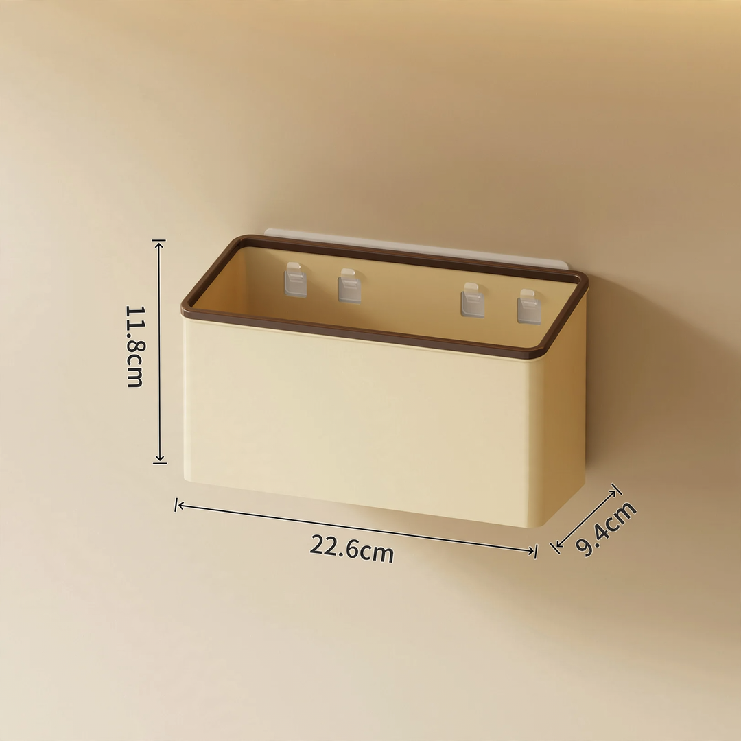 Wandmontierte Aufbewahrungsbox, PET, Selbstklebend